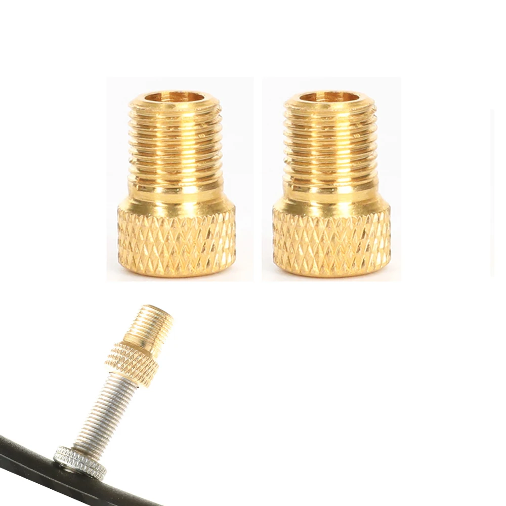 Bike Tire Valve Adapter Presta To Schrader Tube Pump Tool Cycling Bicycle Pump Accessories