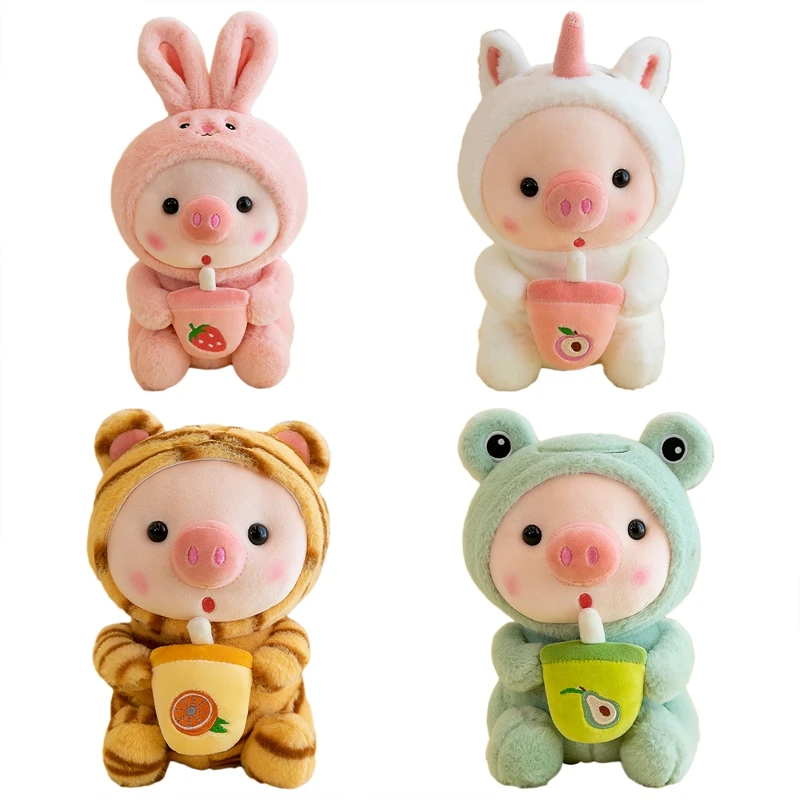 

Lovely Animal Plush Stuffed Toys Plushies Bunny Tiger Dolls Soft Winter Sofa Bed Children Kids Sleeping Mate 25cm Cute Doll