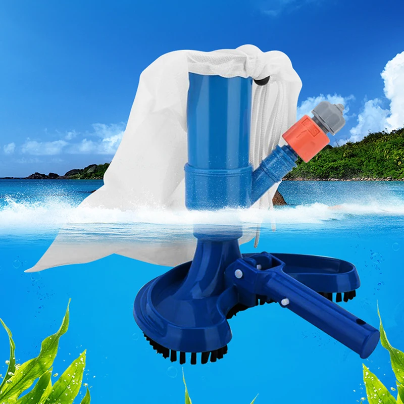 

Swimming Pool Vacuum Cleaner Cleaning Disinfect Tool Suction Head Pond Fountain Spa Pool Vacuum Cleaner Brush with Handle EU/US