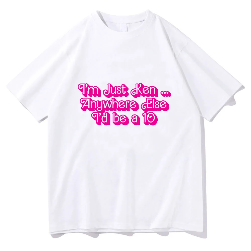 Футболка I'm Just Ken RyanGosling на лето футболка высокого качества Funko Pop хлопковая