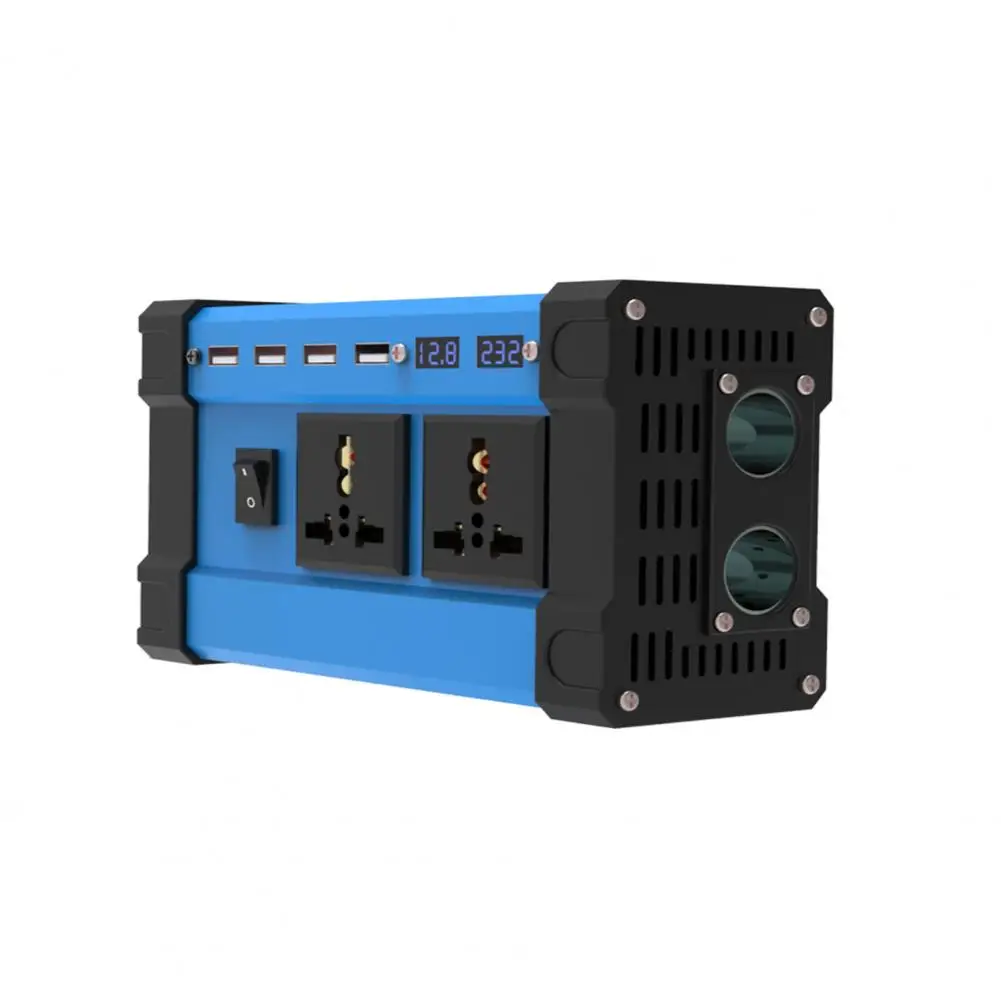 

4000 Вт модифицированный синусоидальный инвертор 12 В до 110 В 220 В преобразователь напряжения с двумя USB-портами Интеллектуальный ЖК-дисплей Ав...