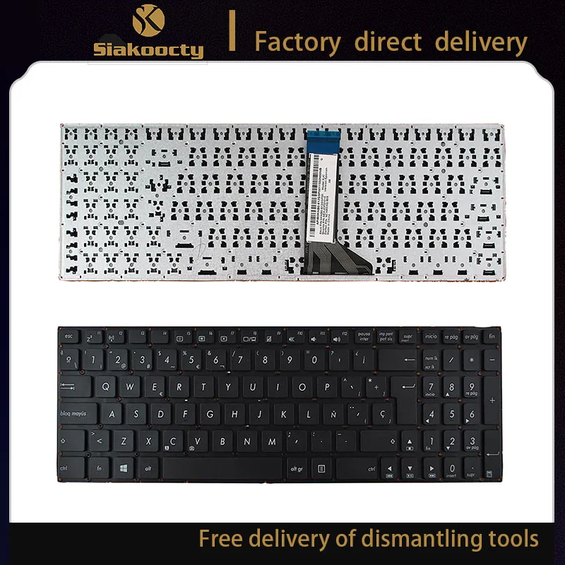 

spanish Keyboard for ASUS x551 X551M X551MA X551MAV F550 F550V X551C X551CA SP Laptop keyboard black