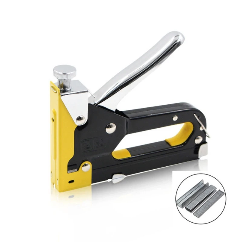 

HEAVY DUTY STAPLE GUN 3 IN 1 STAPLER TACKER WITH STAPLES UPHOLSTERY