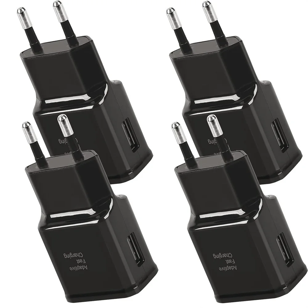 

10Pcs AAAA Quality 15W 9V 1.67A EU US AC Home Travel Wall Charger Adapters For Samsung Galaxy S6 S8 S10 Note 4 10 htc lg xiaomi