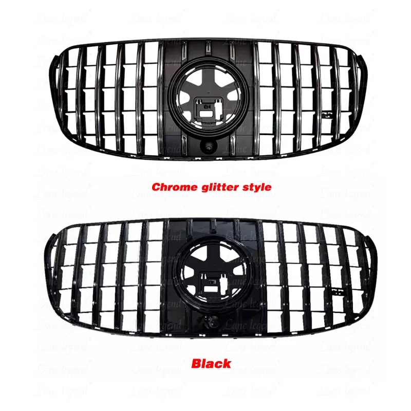 Новый стиль GT для Mercedes Benz GLS Class X167 2024 GLS400 GLS450 GLS580 решетка переднего бампера