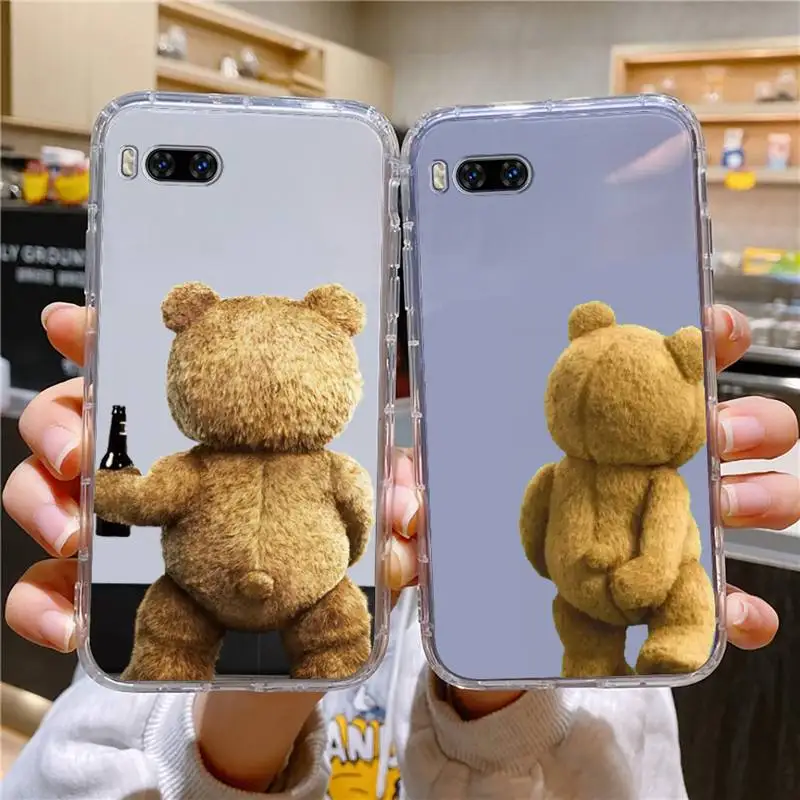 

Ted Bear Phone Case For Huawei Mate P10 P20 P30 P40 P50 Smart Z Honor 50 60 70 Pro Lite Transparent Case