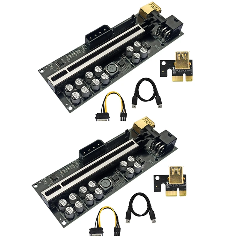 

2 шт., плата расширения VER018 Plus PCI-E, 1X до 16X