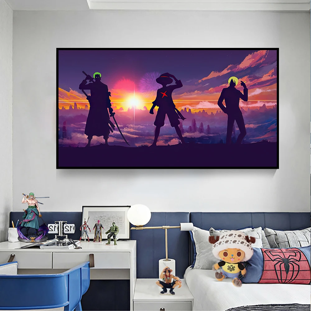 

Bandai цельный холст, живопись, аниме персонаж, украшение, плакат, подарок, гостиная, настенные художественные принты, Современный домашний дек...