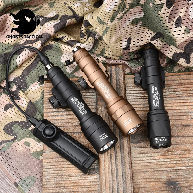 

Тактический Surefir M600U M600 светодиодный разведчик светильник M600C страйкбол мощный фонарик пистолет винтовка 20 мм Picatinny рельсовые аксессуары