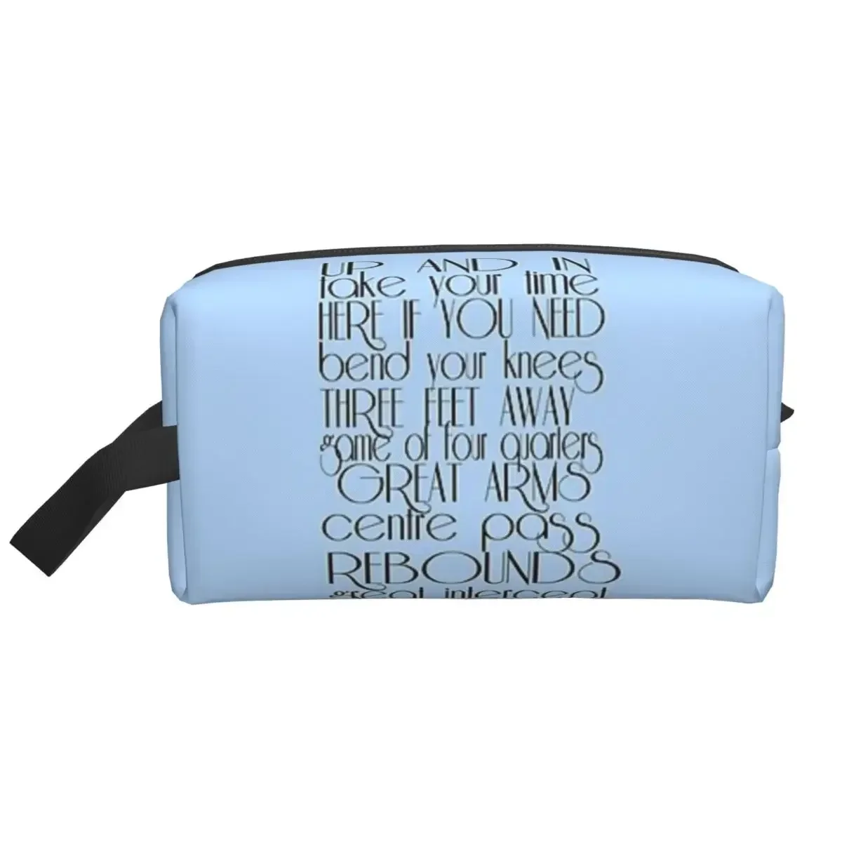 Классическая женская сумка для макияжа Netball с котичными фразами дорожный