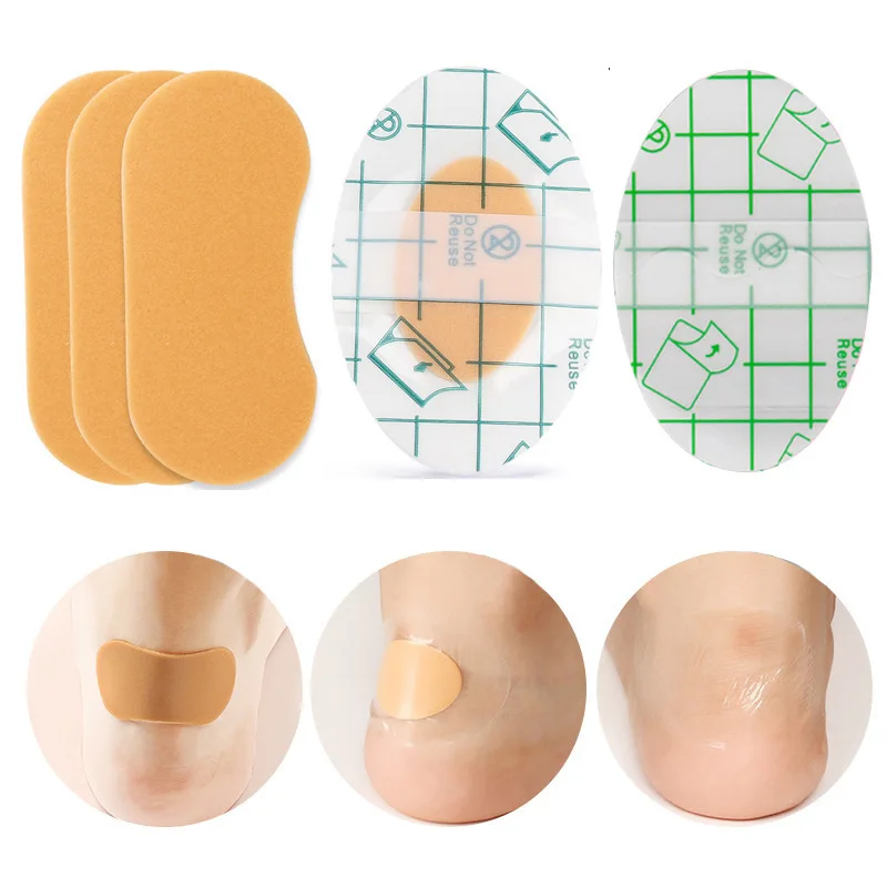 

Blister Plaster Adhesive Hydrocolloid Gel Blister Plaster Anti-wearing Heel Sticker Pedicure Patch Foot Care Tools Hot