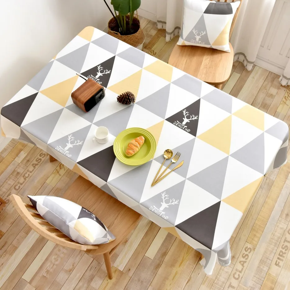 

Ethnic Fashion Style Tablecloth Room Decoration Kitchen Rectangular Dining Table Anti-smudge Tablecloth Linen Coffee Table Mat