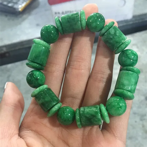 

Original Ecological jadeite bangles Real Jade Natural Green Bangle High Quality Jewelry Fashion Bracelets
