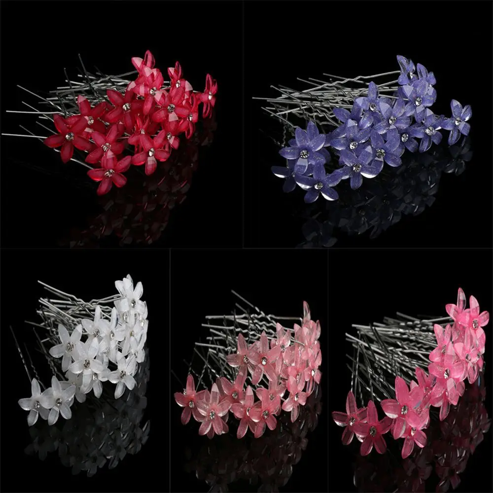 

20pcs New Trinket Crystal Rhinestones Hairclips Bride Headdress Hairpins Headwear