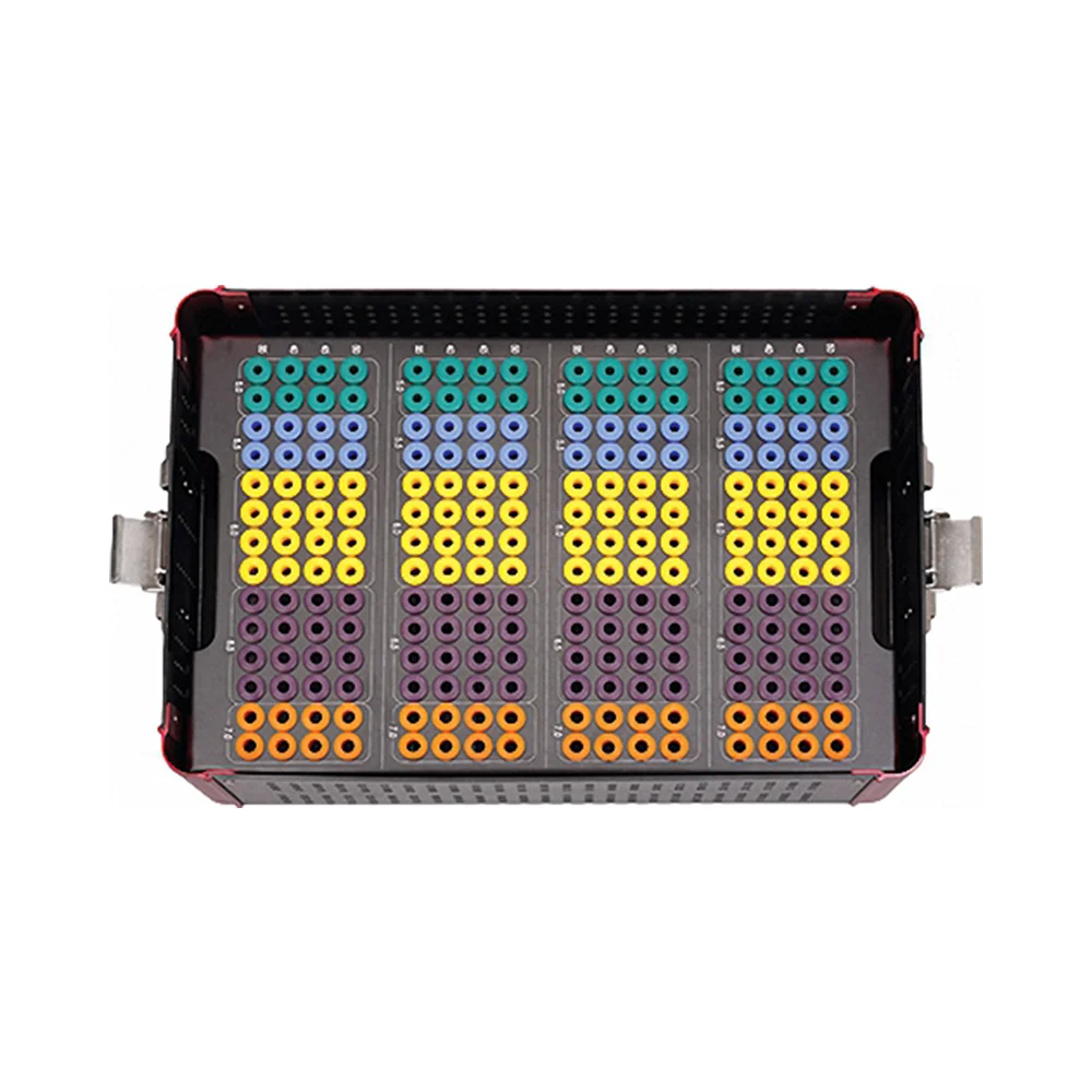 Набор ортопедических инструментов из нержавеющей стали контейнер для винтов