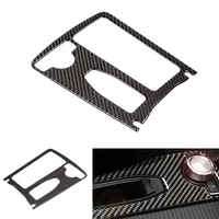 for mercedes benz c class w204 e class w212 lhd rhd carbon fiber central control water cup panel cover sticker