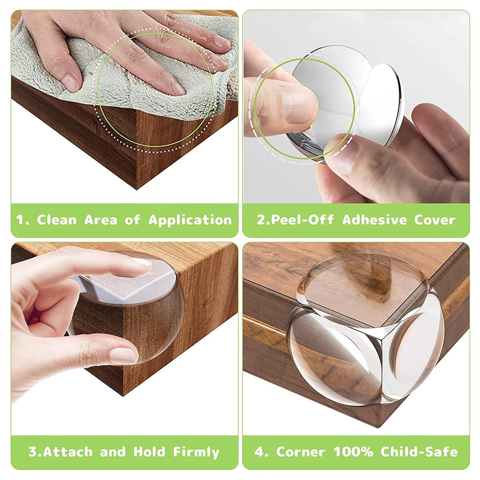 12/24 шт. силиконовые защитные уголки для мебели от стола |