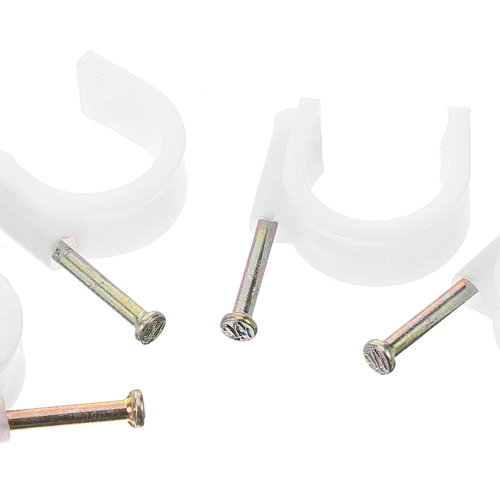 50 шт. зажимы для коаксиального кабеля стальной провод гвоздей Ethernet удлинитель