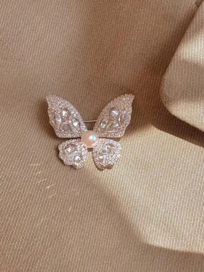 Осень и зима новый стильный корсаж доступная роскошная брошь с жемчугом