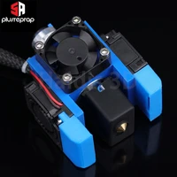 top quality all metal v6 j head hotend bowden extruder kit with cooling fan bracket for v6 volcano hotend block 3d printers