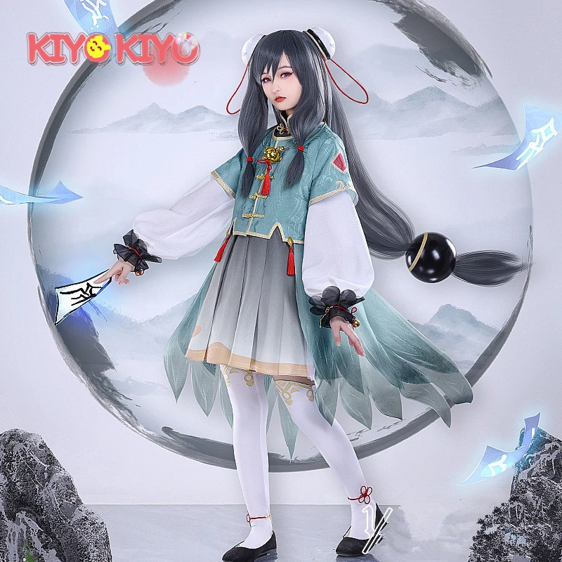 

KIYO-KIYO Genshin Impact Shenhe Cosplay Costume Halloween Costumes Ancient Customs Dress