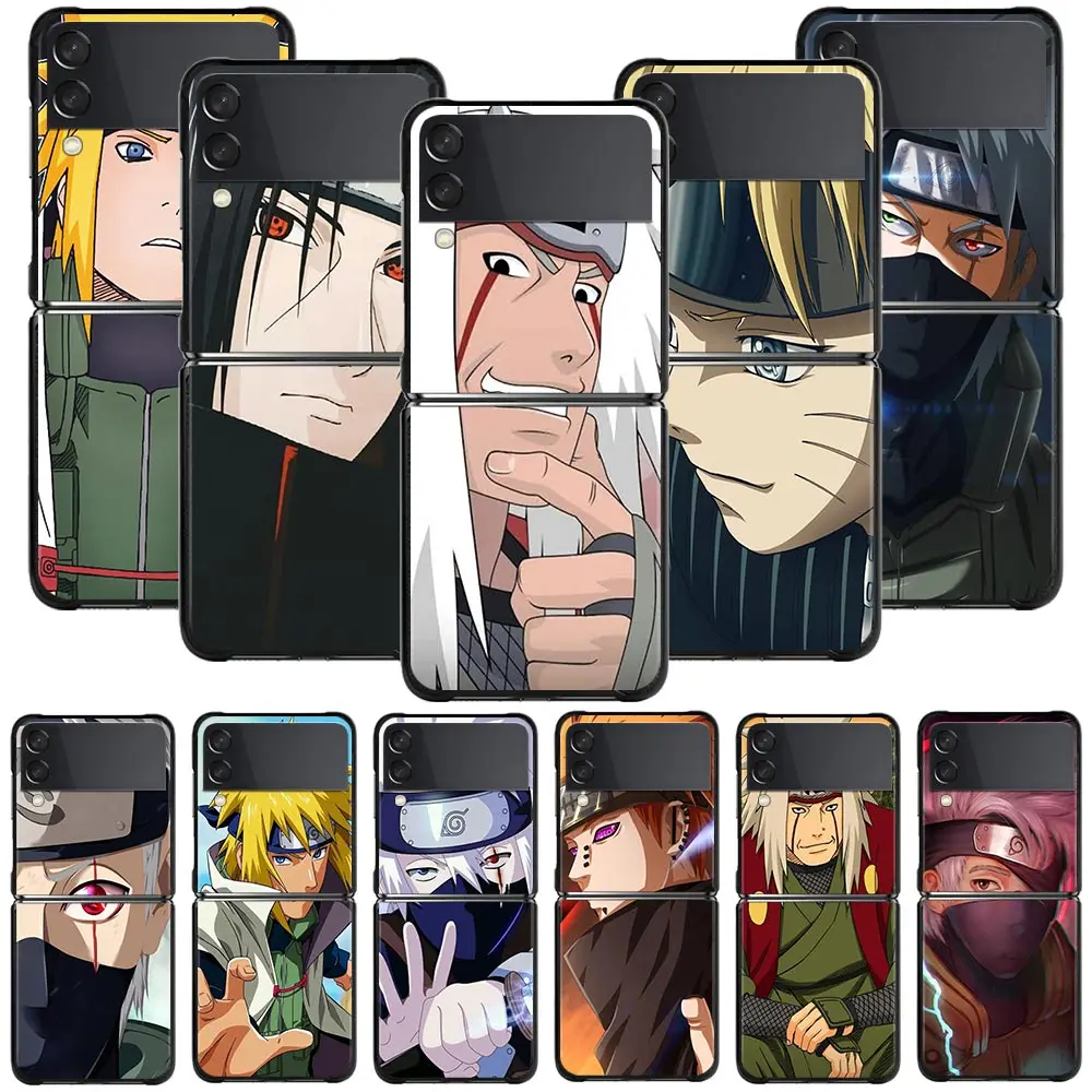 

Phone Case for Samsung Galaxy Z Flip 3 Z Flip3 5G Hard pc Cover zflip3 5g ZF Funda Anime Kakashi Naruto Cartoon character face