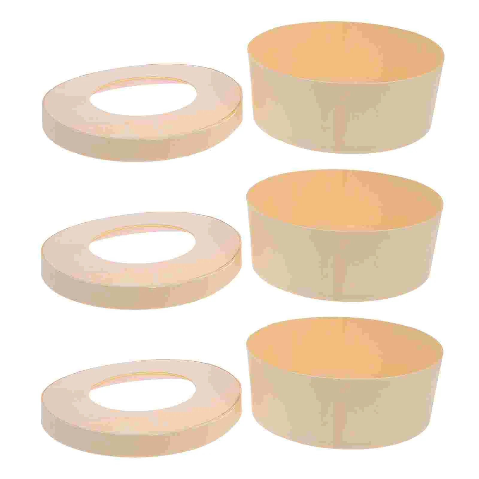 

3Pcs Boxes Round Cake Box Wooden Cake Boxes Treat Boxes With Window Wooden Cake Box for Baking Bakery Storage Packing