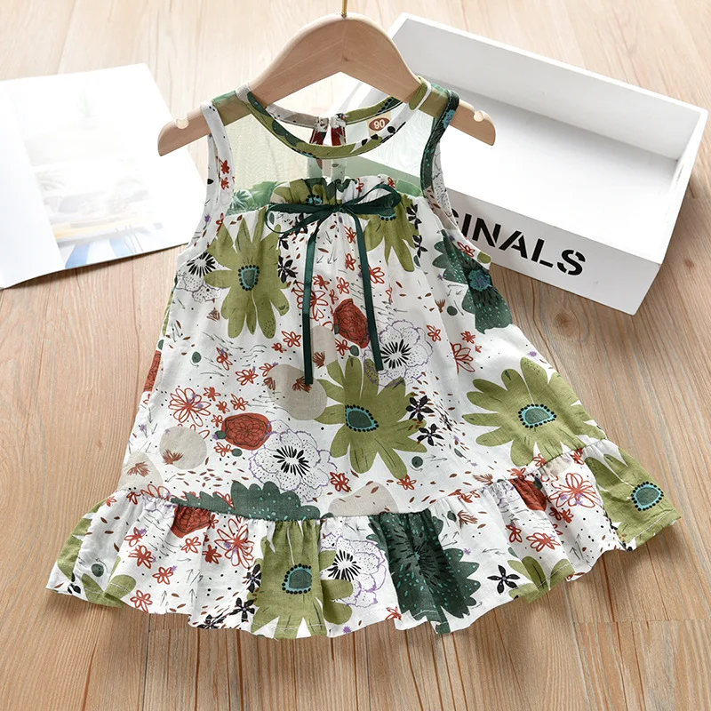 

Summer Girls Casual Dress New Baby Skirt Korean Version Girl Children's Clothing Super Western Style Children's Princess Skirt