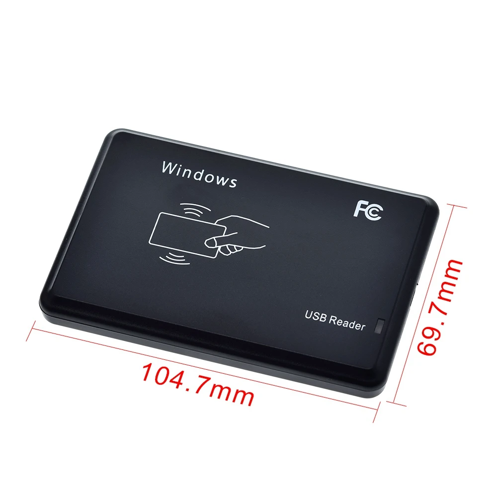 Фото 1/3 шт. USB-ридер RFID EM4100 TK4100 125 кГц, бесконтактный считыватель ID-карт, поддержка Windows и Linux №2