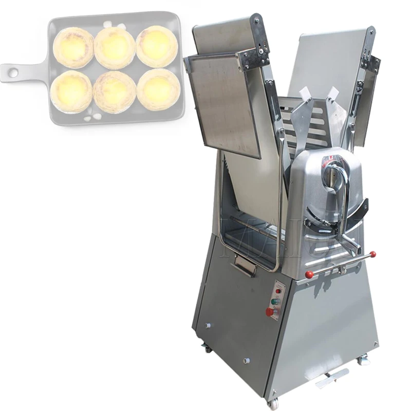 

Commercial Pizza Bread Dough Sheeter Pastry Cake Shortening Making Machine Vertical Bakery Equipment