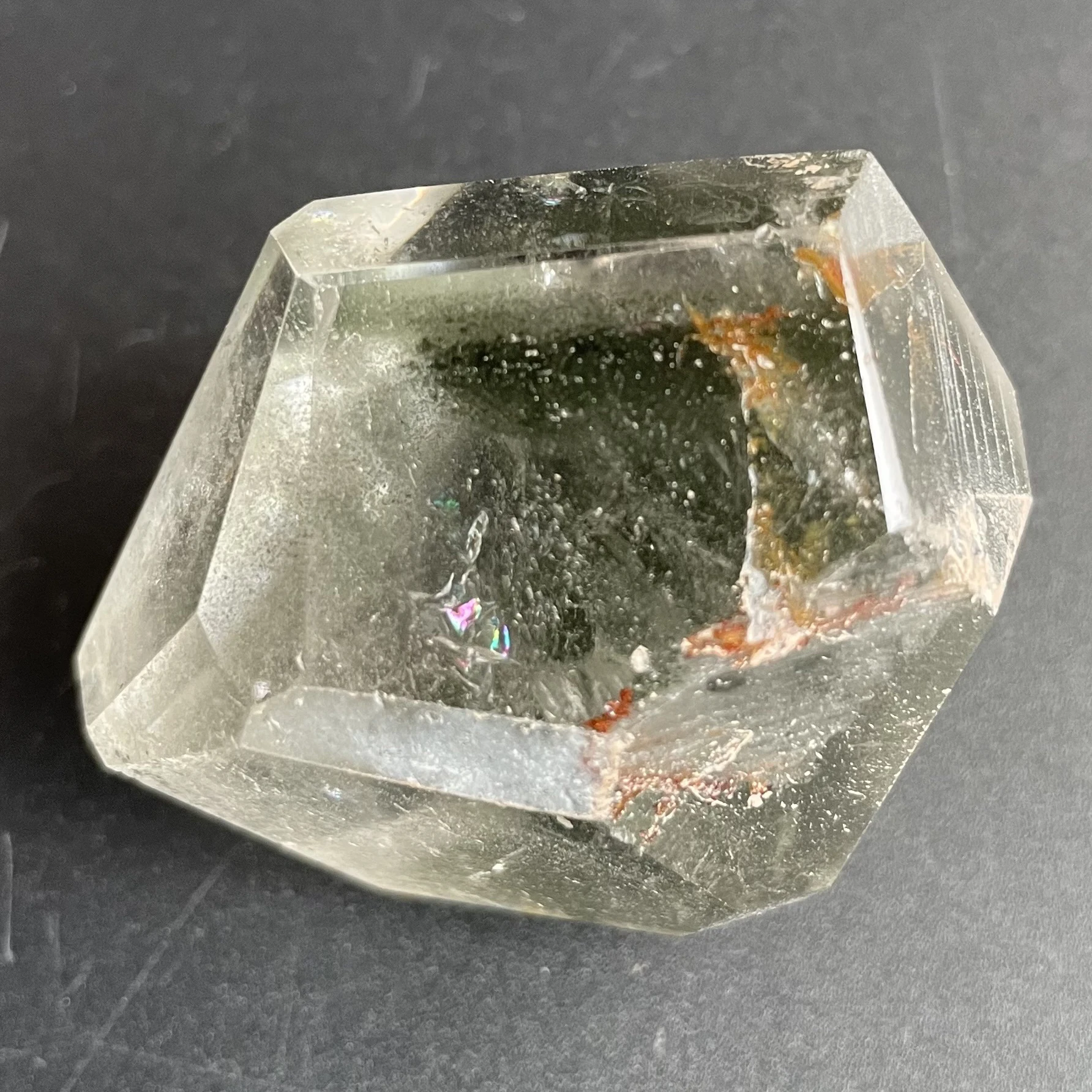 81 г Натуральный Зеленый Фантом без формы хрустальное каменное украшение