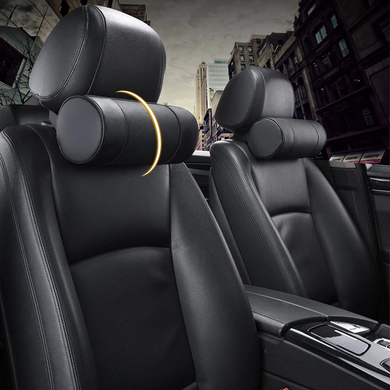 

Автомобильная подушка, подголовник для спинки, подголовник из пены с памятью, подголовник для шеи, кожаная Автомобильная подушка для позвон...