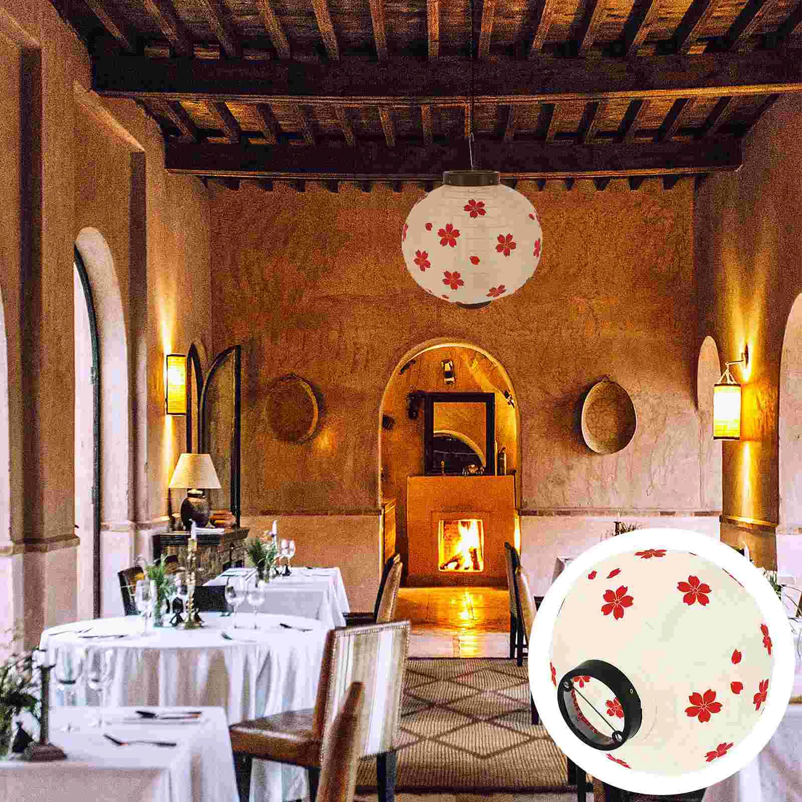 

Lantern Hanging Sushi Lamp Festive Silk Sign Vinyl Chochin Outdoor Paper Red Foldable Cloth Fabric Decoration Venue Restaurant