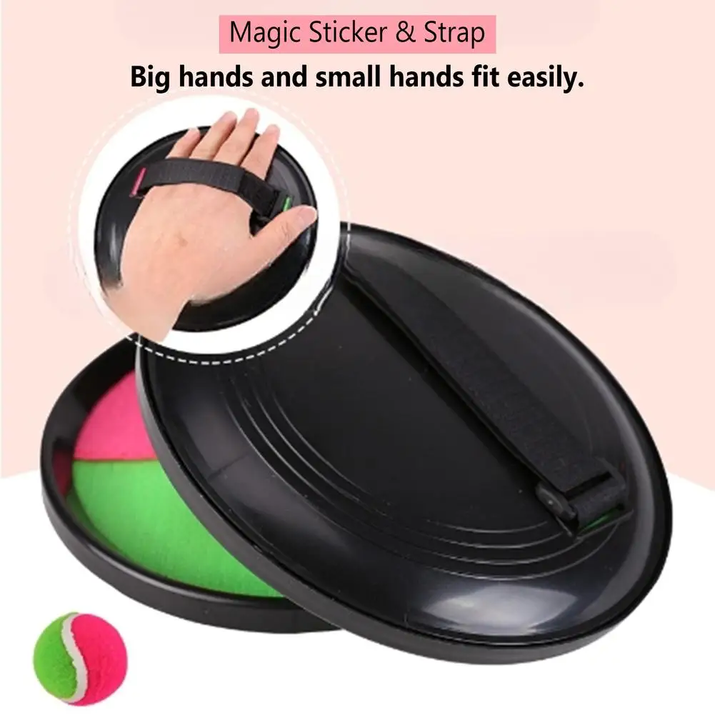 

Outdoor Sucker Sticky Ball Toy Target Sticky Racket Ball Toss Catch Games Parent-child Interactive Toys