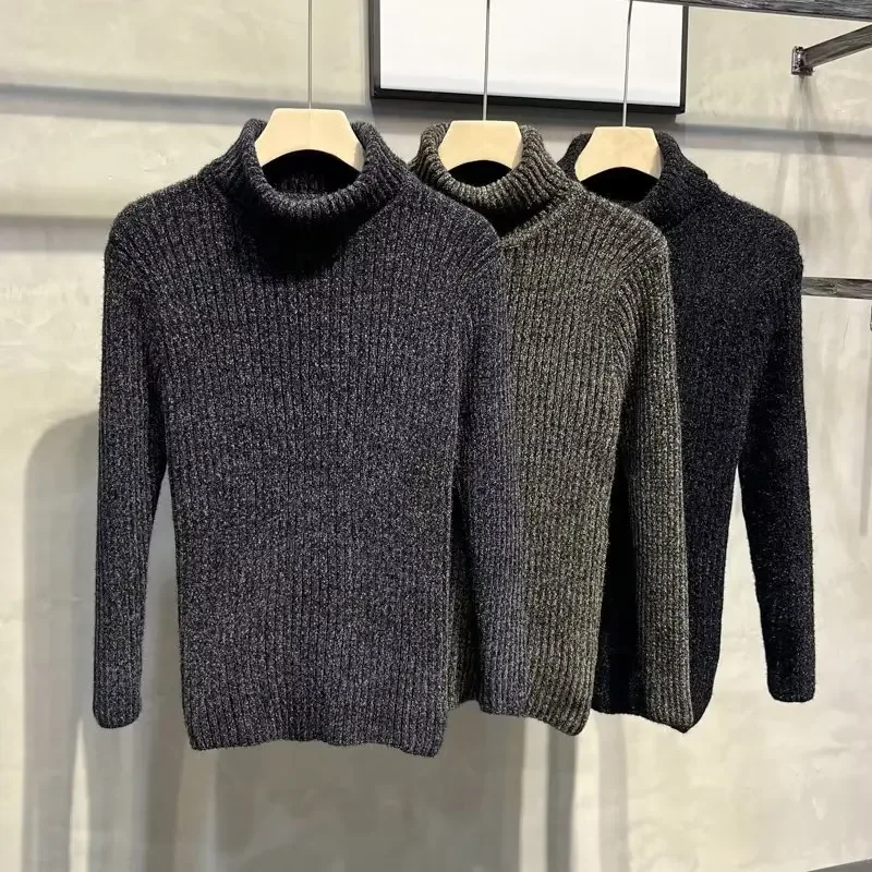 Новый мужской свитер-поло с воротником-поло/черепаховым воротником осень-зима 2023
