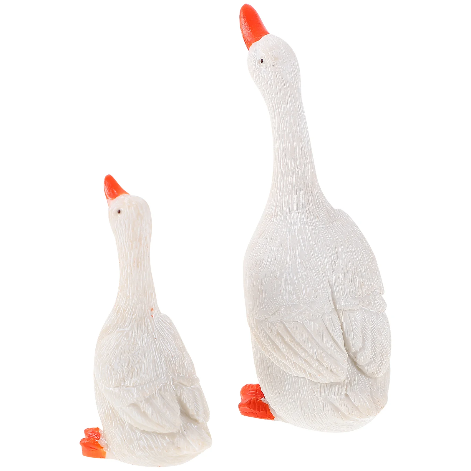 

2 Pcs Outdoor Statuesation Yard Model Outdoor Resin Crafts Ornament Decorations Birthday Theme Party Supplies