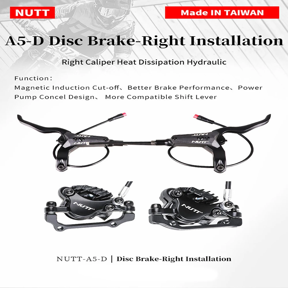 

Right Installation High Quality Aluminum Alloy E-bike Brake Bicycle Power off Electromagnetic Hydraulic Brake For MTB