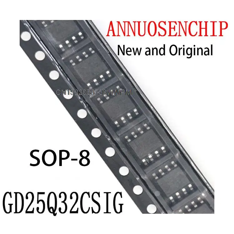 GD25Q32BSIG 25Q32BSIG 25Q32 SOP8 SPI FLASH 32 Мбит/4 Мбайт 100% новый и оригинальный 5 шт./лот Новый и оригинальный GD25Q32CSIG