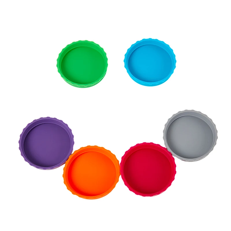 1Pcs  Soda Covers Multi-color Beverage Can Protector Silicone Can Covers Beer Bottle Cap Leak-Proof Soft Seal Silicone Can Lid
