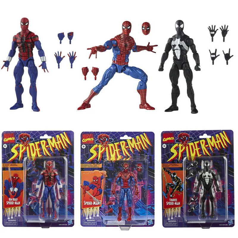 

6-дюймовая Фигурка Человека-паука Marvel Legends, игрушка, ретро коллекция, Человек-паук, Дедпул, искусственные украшения