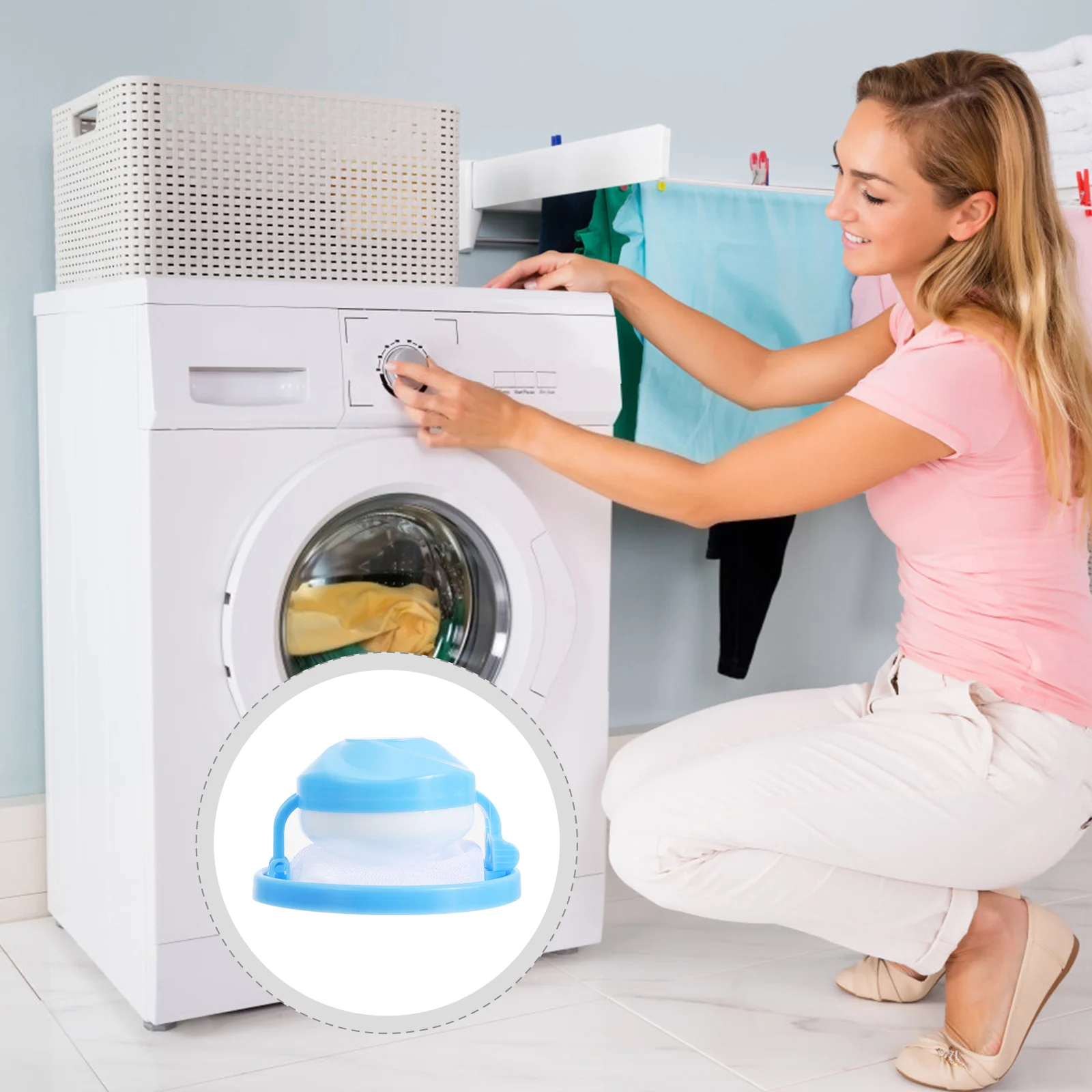 

3pcs Practical Washing Machine Filter Washing Mesh Filter Bag for Home Washing Machine