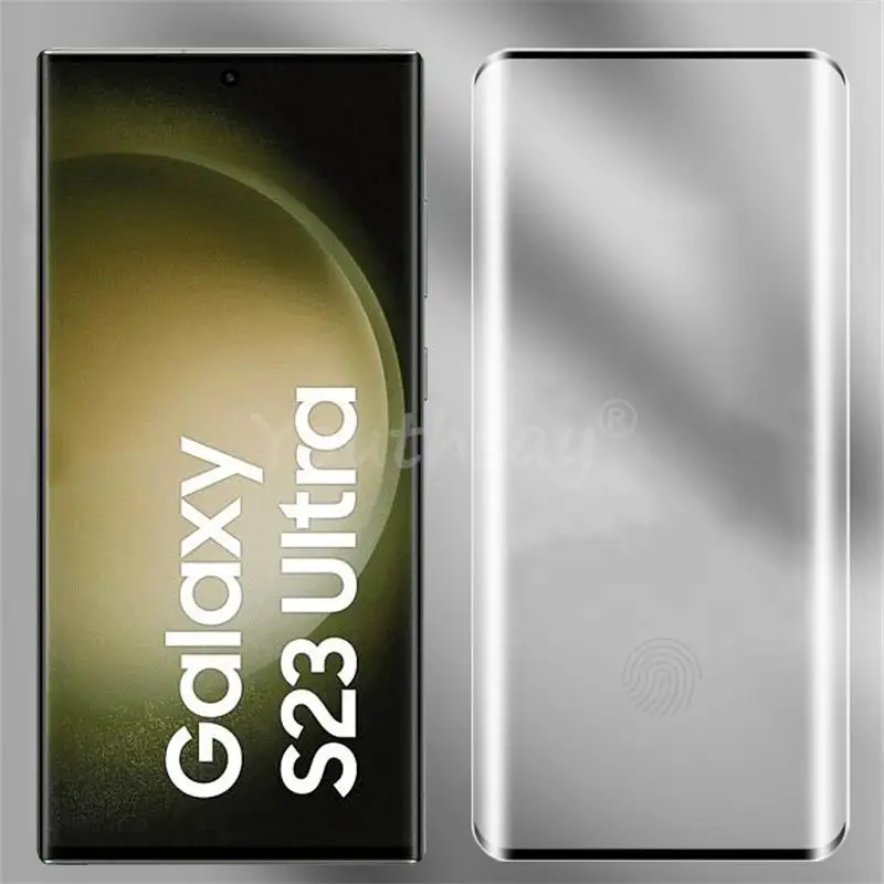 

For Samsung Galaxy S23 Ultra Glass 3D Curved Screen Lens Protector Film For Samsung S23 Ultra Tempered Glass S21 S22 S23 Ultra