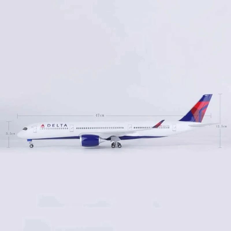 Модель самолета A350 Delta Airline масштаб 1:142 47 см