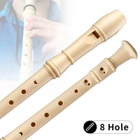 wooden color 8 holes c key flute cream flute german style recorder chinese dizi musical instruments clarinets by swan recorders
