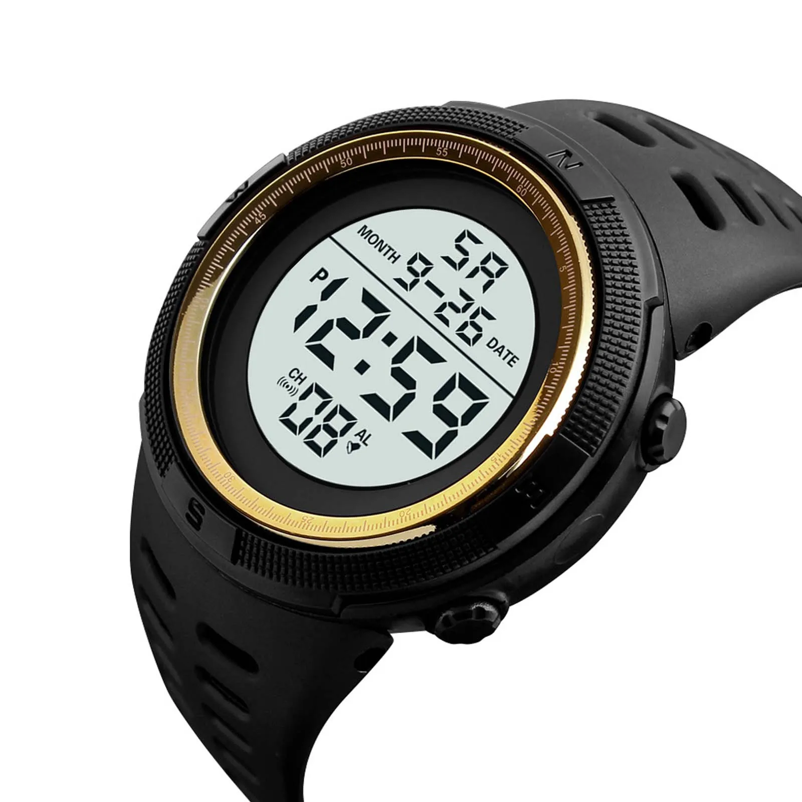 

Мужские цифровые светодиодные часы с датой, спортивные мужские электронные часы для улицы, минималистичные модные тонкие часы, Роскошные Т...