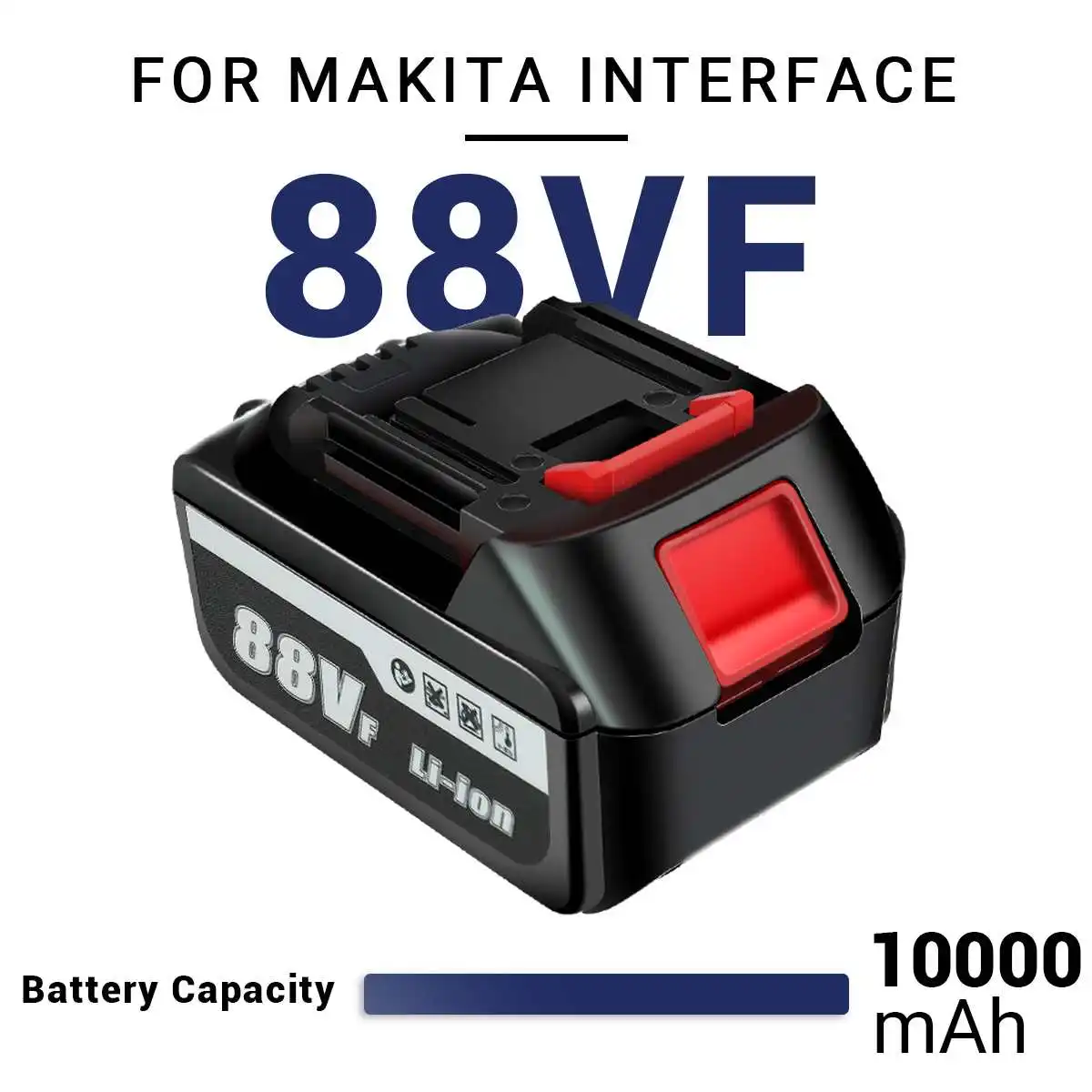 

1 шт. 88VF перезаряжаемая батарея для интерфейса Makita 10000 мАч литиевая батарея для электрического шуруповерта пилы электроинструментов
