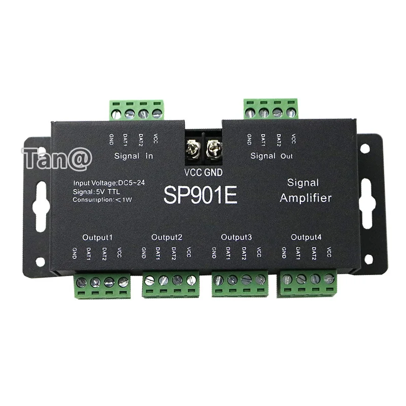 Усилитель сигнала SPI SP901E одноточечный четырехсторонний контроллер для WS2812B WS2811