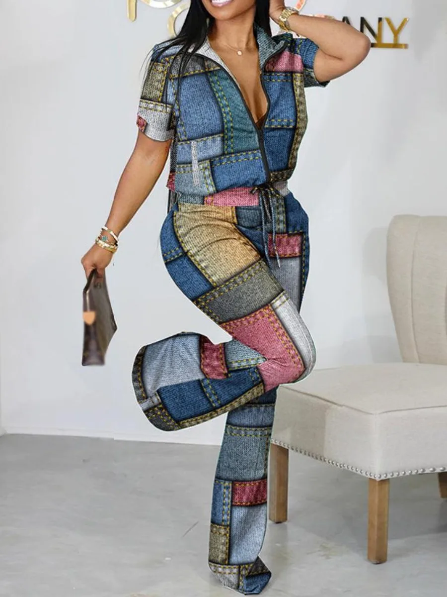 Новое поступление 2023 имитация джинсовой одежды LW из 2 предметов подходящие