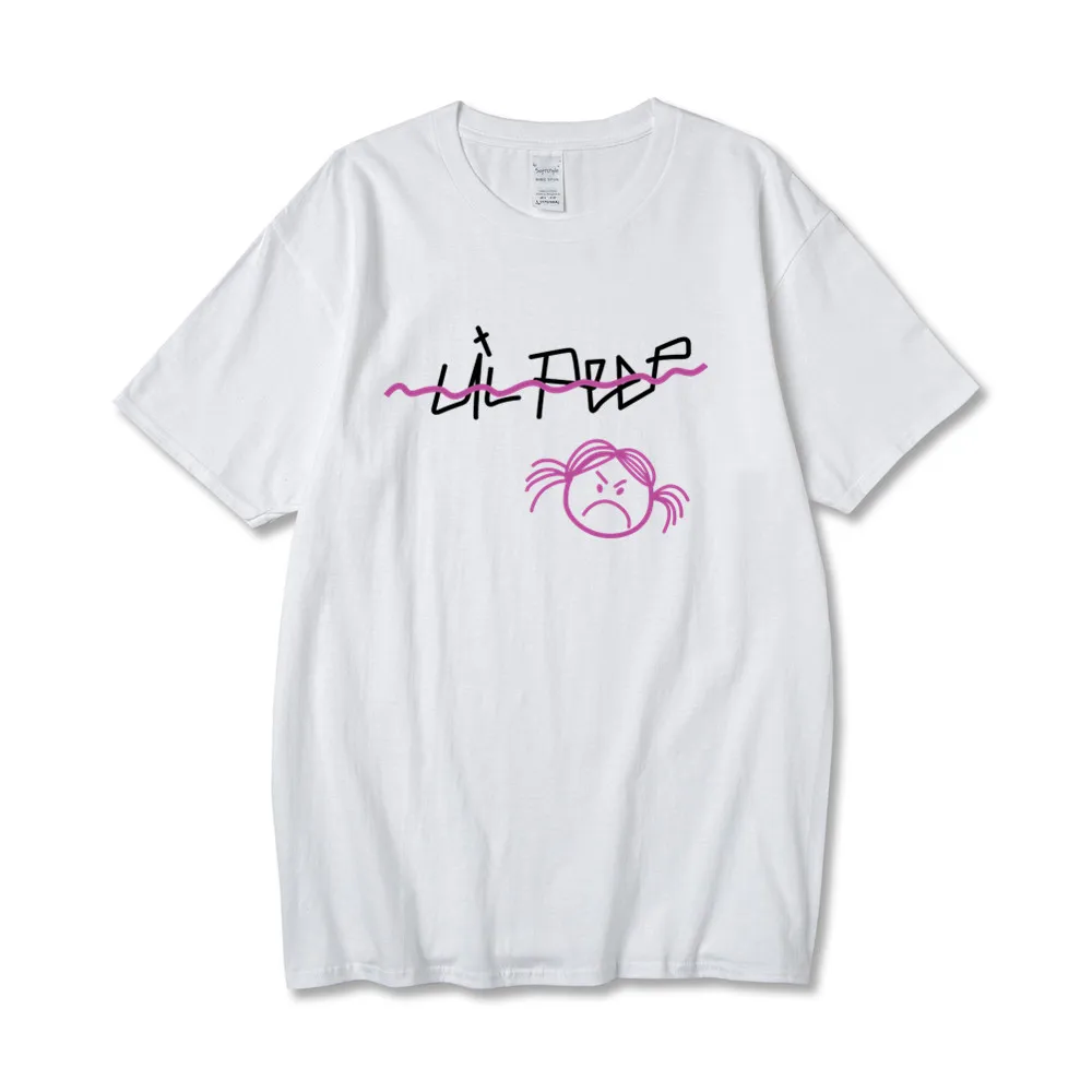 Футболки с принтом Lil Peep для мужчин и женщин футболки коротким рукавом в стиле