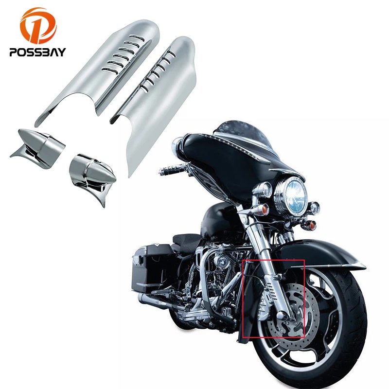 

Motorcycle Fork Lower Leg Deflector Shield Covers for Harley Touring Electra Glide Police EFI FLHPEI 2006 Motorcycle Accessories